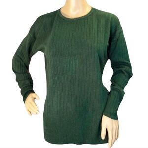 Amanda Smith Vintage 1990s Y2K Forest Green Lightweight Sweater Medium
